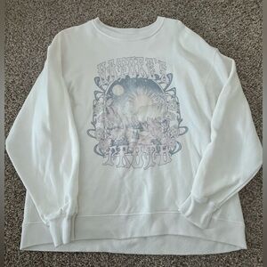 Hollister Medium White Graphic Sweatshirt